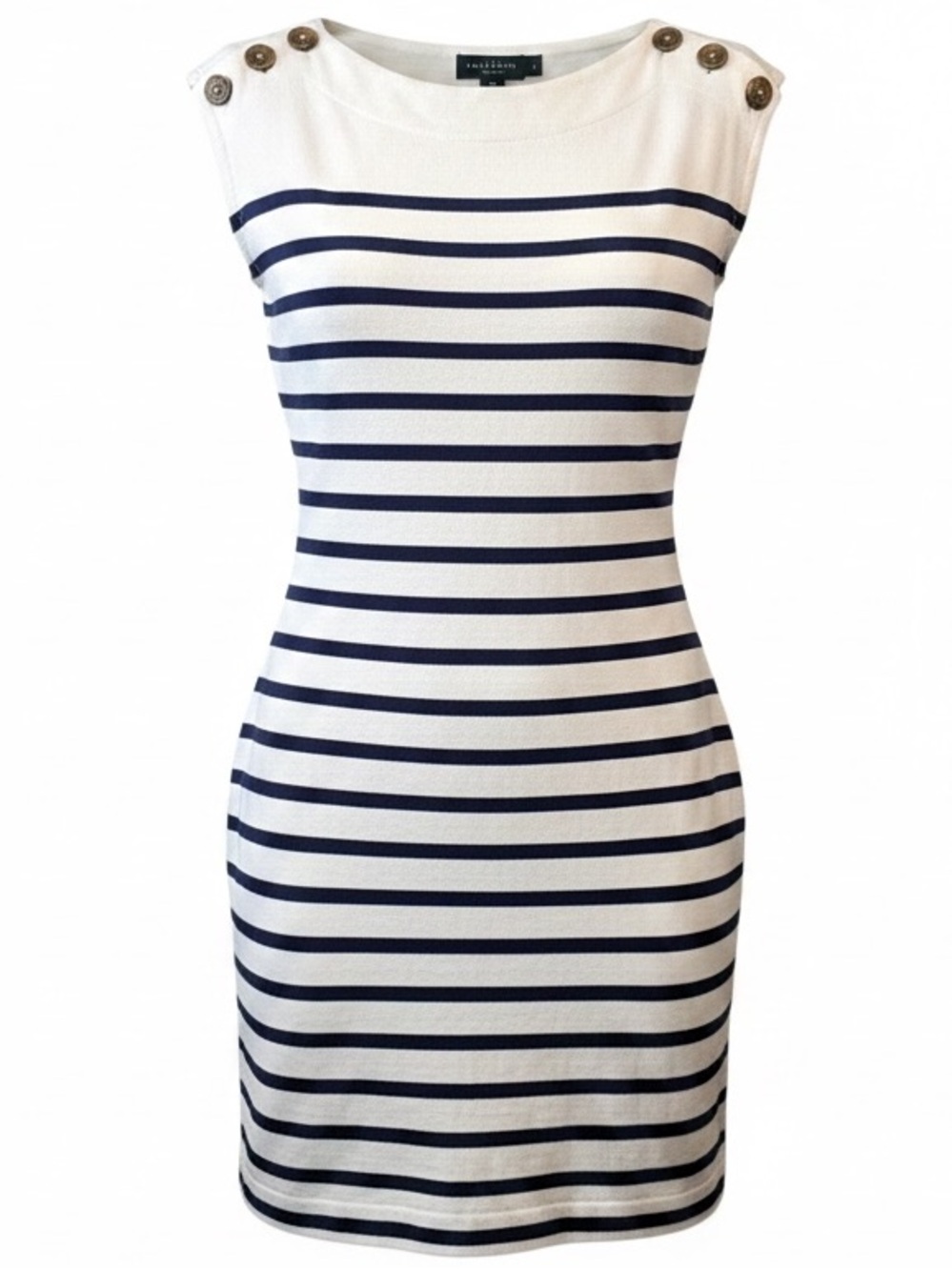 Lauren Jeans Co Ralph Lauren Striped Knit Dress Petite M Nautical